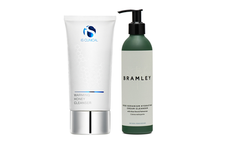 Bramley and iS Clinical products for dehydrated skin