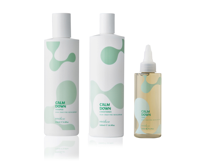 INNOluxe Calm Down Shampoo, Conditioner and Tonic