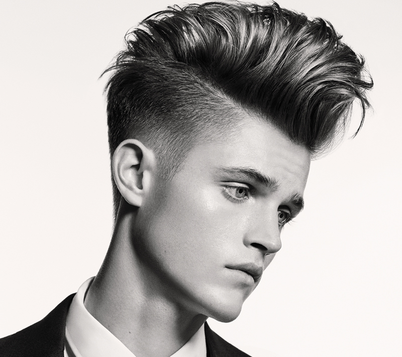 Man with ivy league haircut