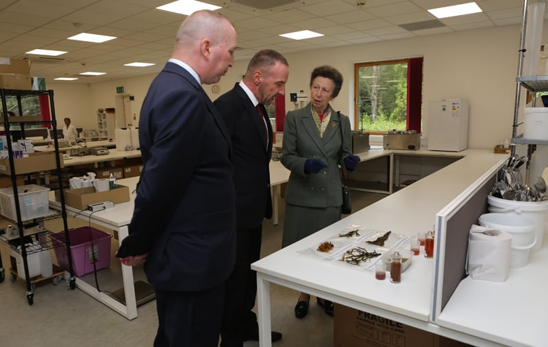 The Princess Royal visiting ishga headquarters in Scotland