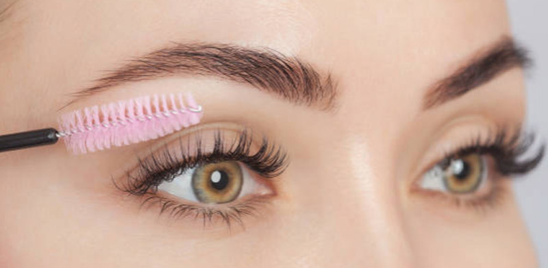 Close up image of a woman's face with well defined eyebrows