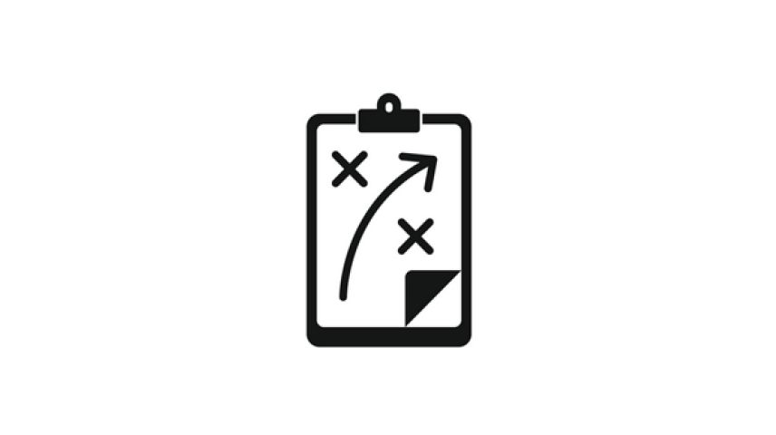 icon showing an action plan