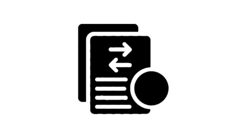 An icon for describing cashflow