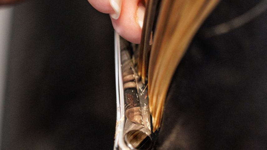 up close image of a haircut